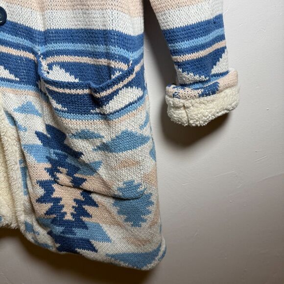 Idyllwind by Miranda Lambert Fleece Long Line Jacket Size Small Southwest Aztec - Picture 5 of 12